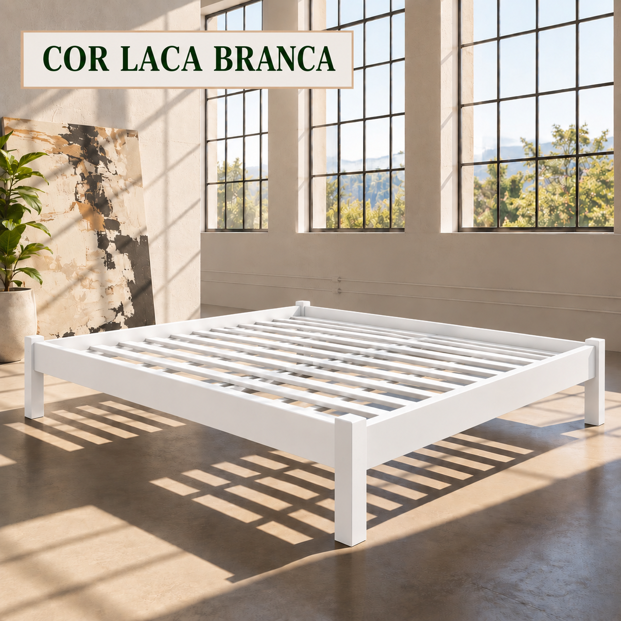 Cama Hortência Turca 1,00 x 1,90 x 40 - Madeira Maciça - Móveis de Gramado - Imagem 2