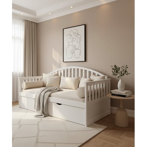 Sofá Bicama Herval 1,90 x 80 - Bicama 1,90 x 80 - Madeira Maciça - Móveis de Gramado
