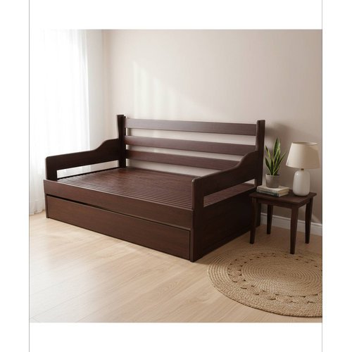Sofa Cama Tricama Tamandare 190 x 1,00/1,90 Aberto - Bicama 1,90 x 80 - Madeira Maciça - Móveis de Gramado - Imagem 2