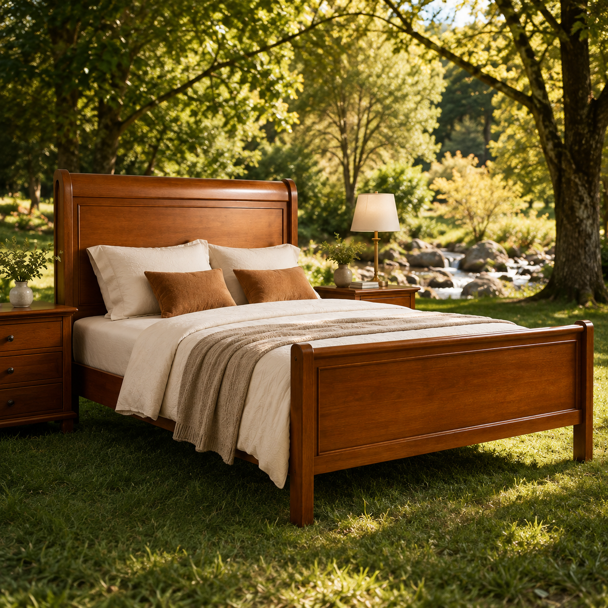 Cama de Solteiro Miramar 90 x 1,90 - Madeira Maciça - Móveis de Gramado - Imagem 2