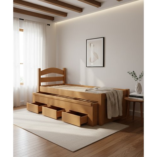 Bicama Com 03 Gavetas Petrópolis 1,00 x 1,90 - (Bicama 80cm) - Móveis de Gramado