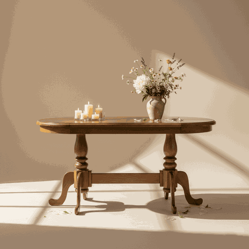 Mesa Oval Gramado 1,40 x 1,00 - Móveis de Gramado - (Tampo 1,00 Largura)
