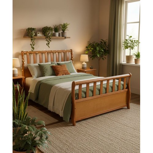 Cama de Solteiro Maravilha 80 x 1,90  - Madeira Maciça - Móveis de Gramado