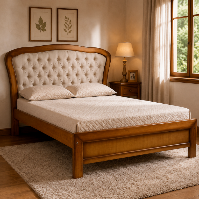 Cama Viena King Size 1,95 x 2,05 - Madeira Maciça - Móveis de Gramado
