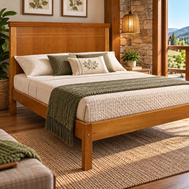 Cama Parma 1,60 x 2,00 - Madeira Maciça - Moveis de Gramado