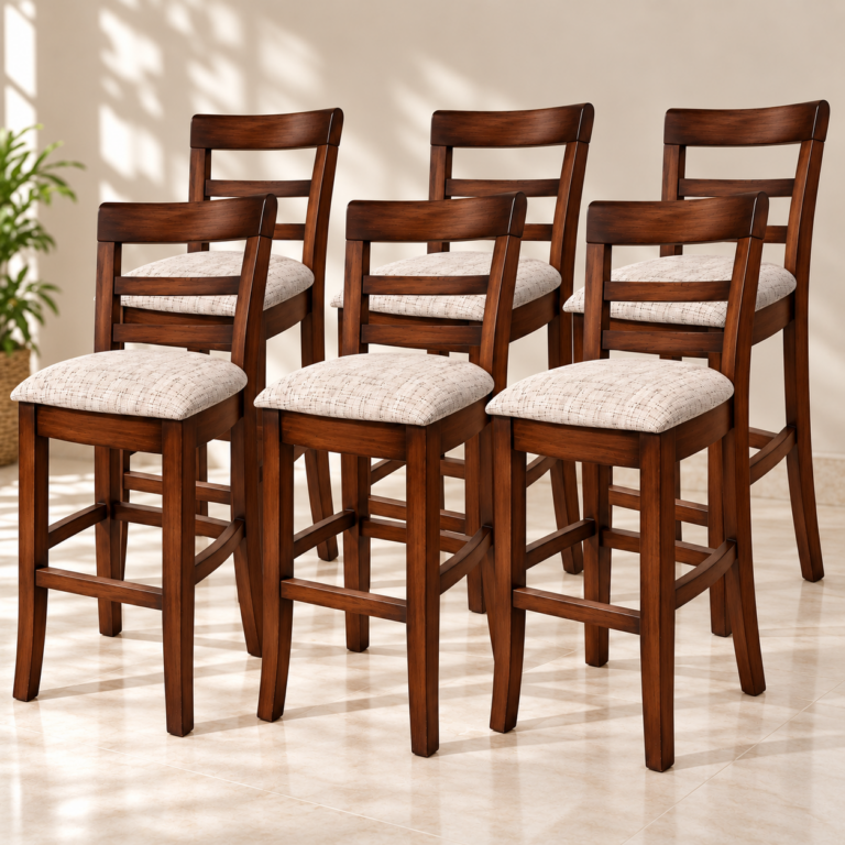 Banqueta Ref.063 1,20  x 35 x 35 - (06 Unidades) - Madeira Maciça - Móveis de Gramado