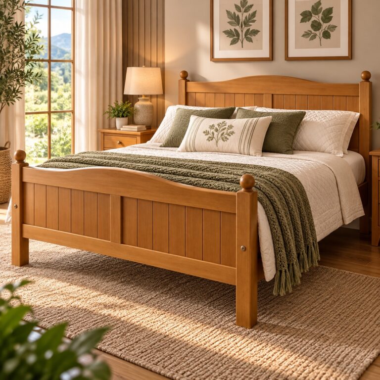 Cama Lisboa 1,30 x 1,90 - Madeira Maciça - Moveis de Gramado