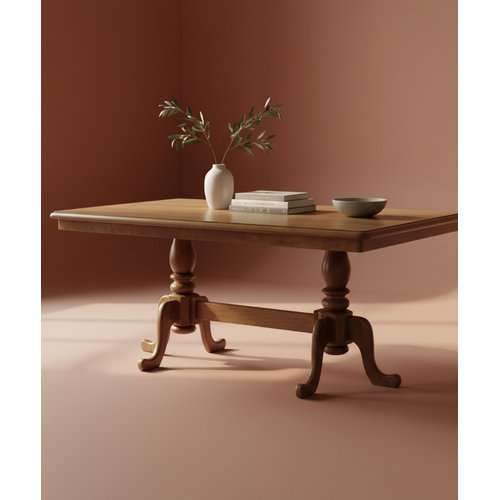 Mesa Retangular Pinhal 1,40 x 1,10 - Madeira Maciça - Móveis de Gramado