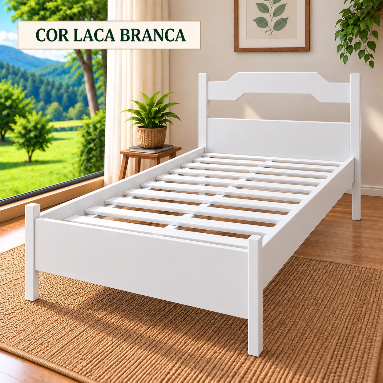 Cama de Solteiro Mirante 80 x 1,90 - Móveis de Gramado - Imagem 2