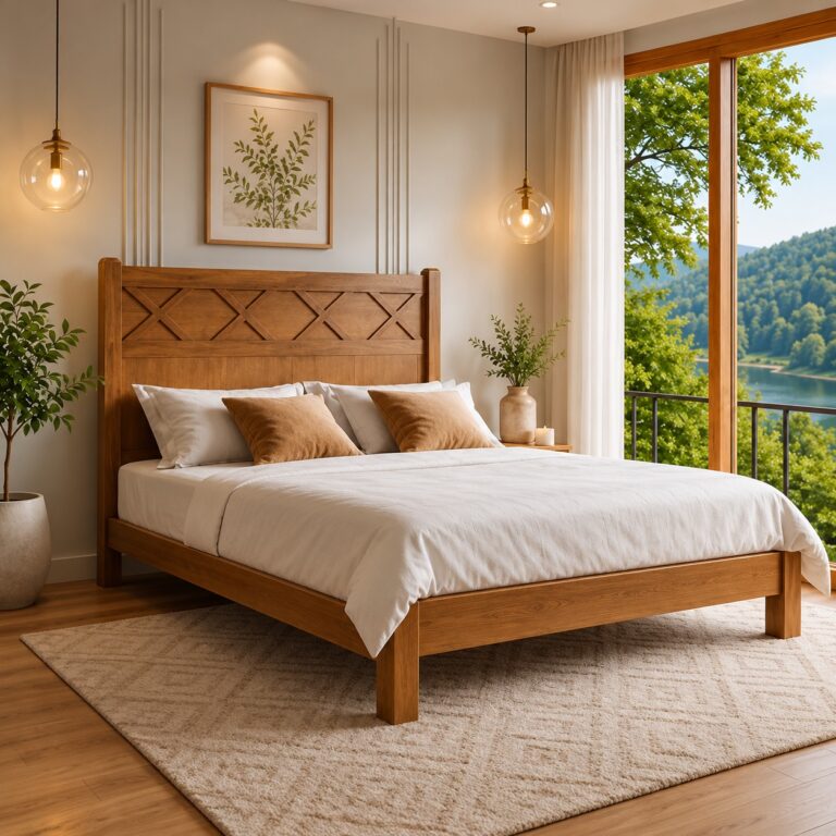 Cama Gravatal 1,95 x 2,05 - Madeira Maciça - Móveis de Gramado