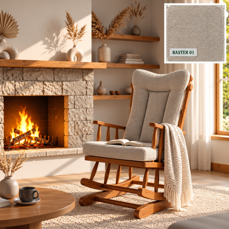 Cadeira de Balanço Toscana Baster 01 - 1,18 x 85 x 61 - Madeira Maciça - Móveis De Gramado