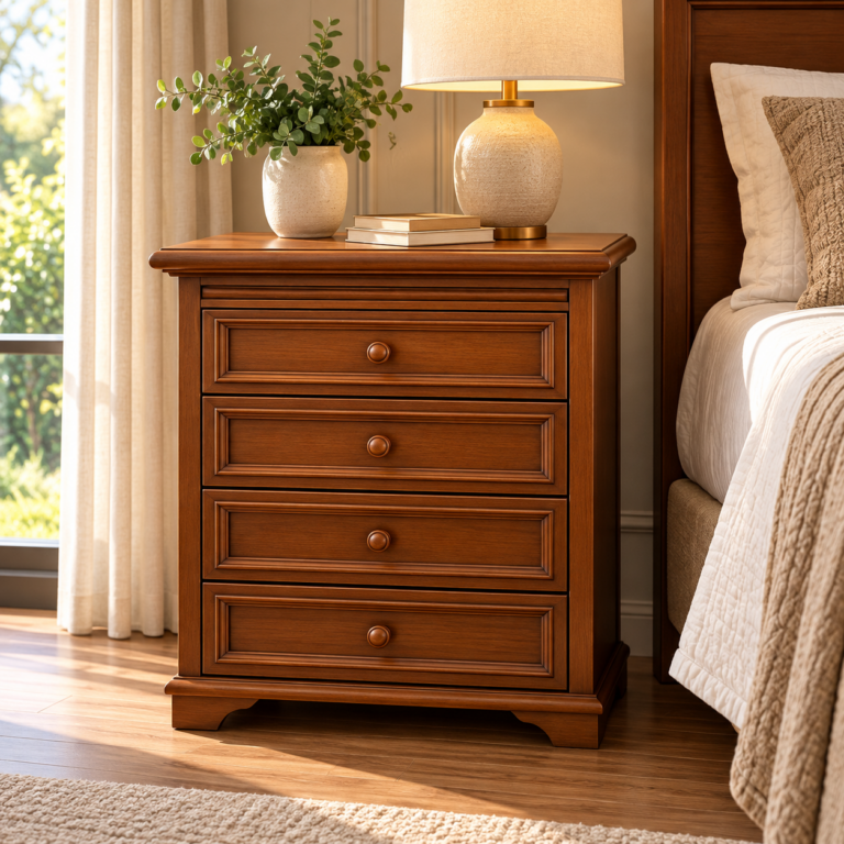 Mesa de Cabeceira Gramado 75 x 60x 45 - (02 Unidades) - Móveis de Gramado